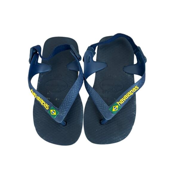 Havaianas Baby Flip Flops Size 22 Blue - Picture 1 of 6